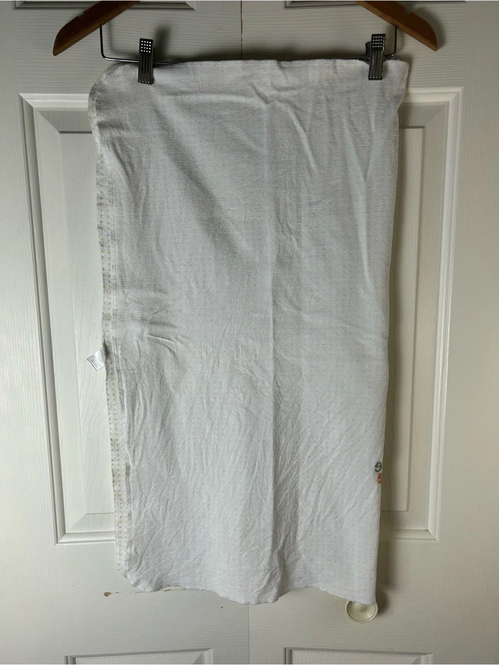 Just One You by Carter's Love Me Baby Receiving Blanket Flannel Green White Dots